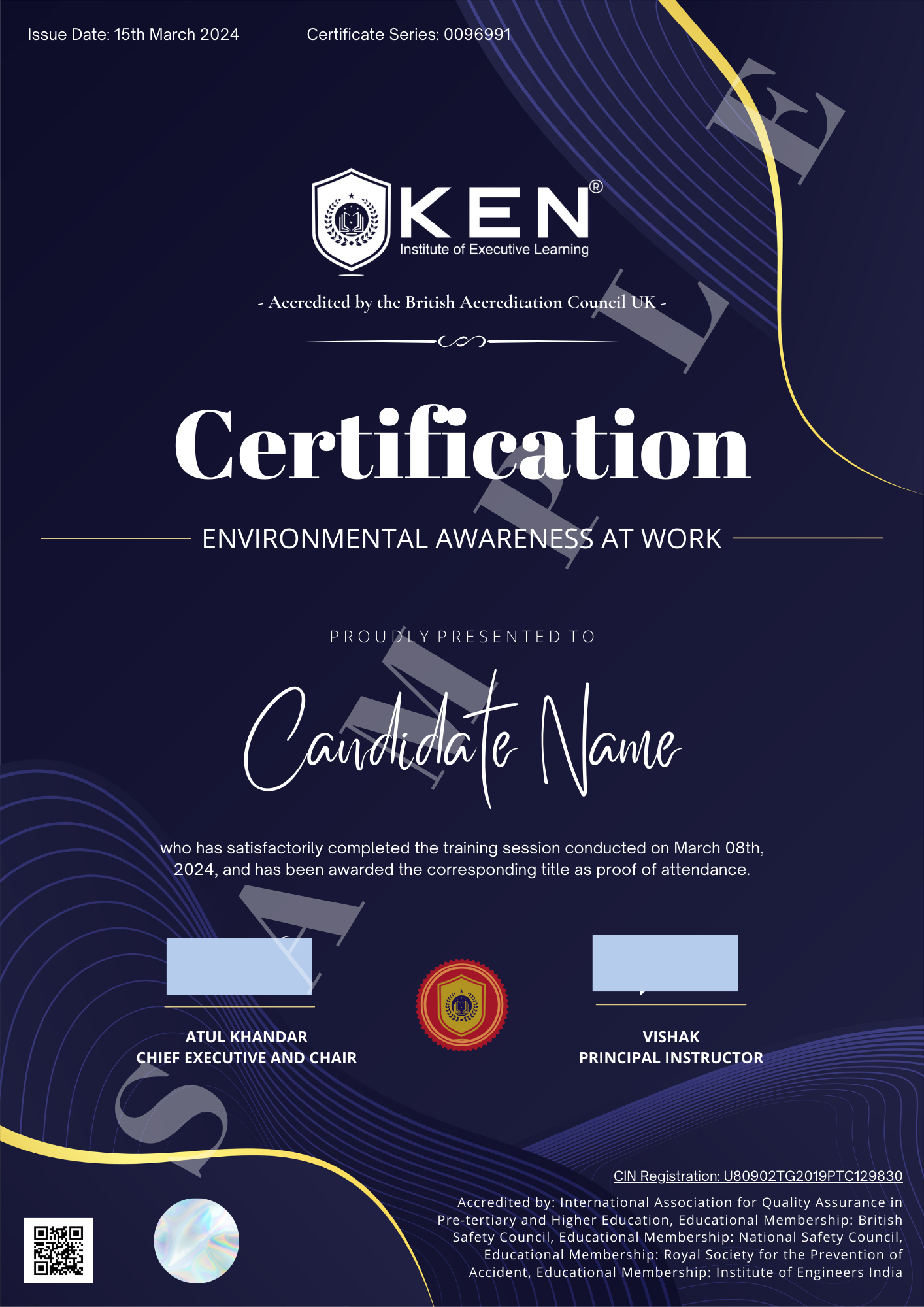 Environmental Awareness Certificate