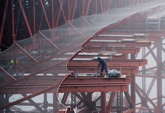 safety nets on Golden Gate Bridge